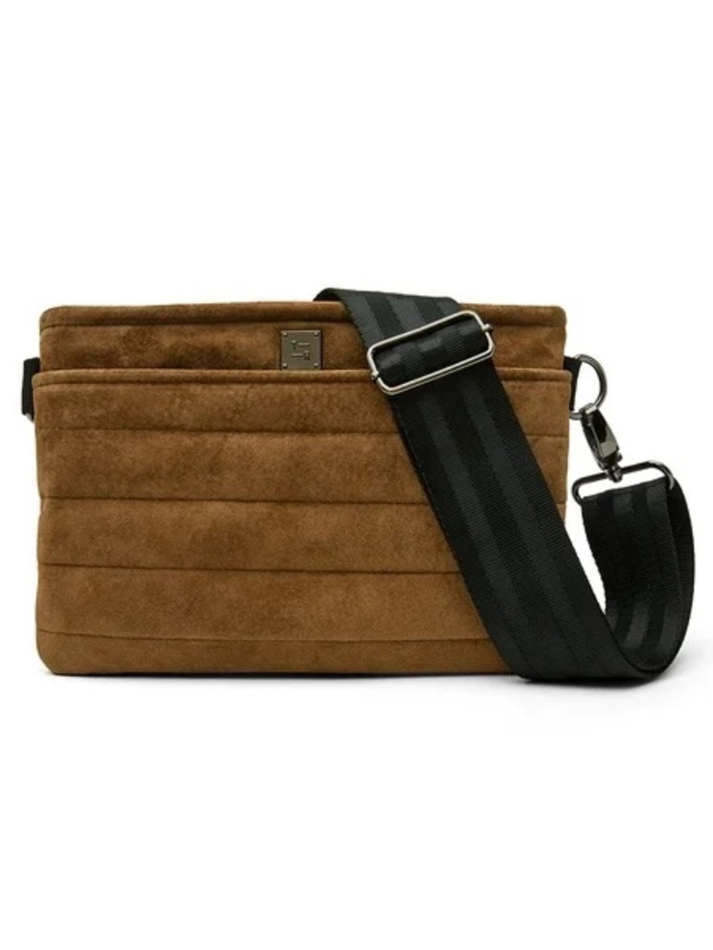 🆕 Think Rolyn Honey Suede Quilted Bum Bag 2.0 Crossbody Bag NWT